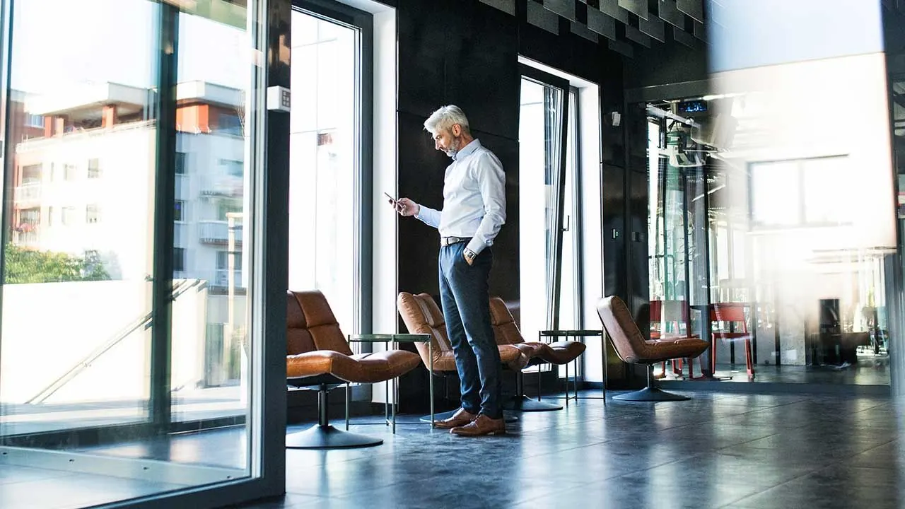 Businessman in modern office